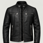 Men's Black Biker Leather Jacket